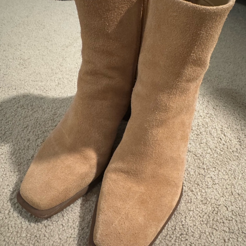 Tan Suede Women's Boots